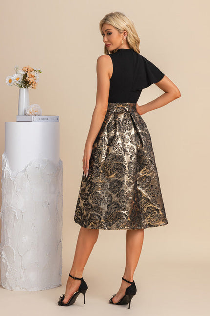 Robe Midi Trapèze Satinée - gallery 7