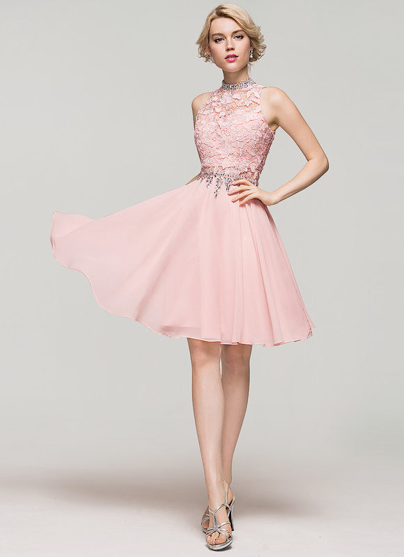 Robe Midi Rose Paillettes - gallery 2