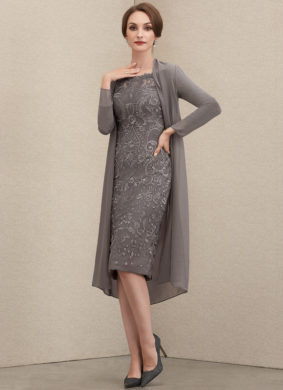 Robe Midi Charme Argenté - gallery 1