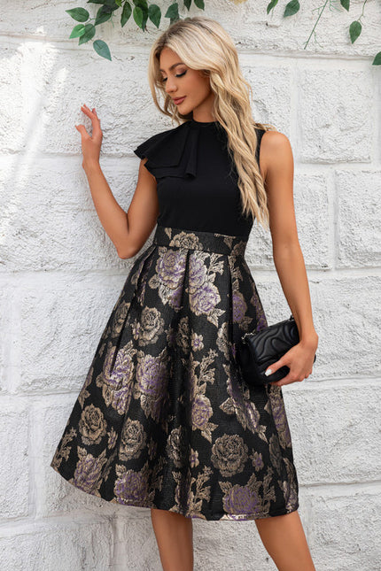 Robe Midi Trapèze Satinée - gallery 3