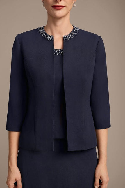 Robe Midi Veste Chic Mousseline - gallery 8