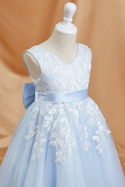 Robe Midi Tulle Bleu Pastel - gallery 4