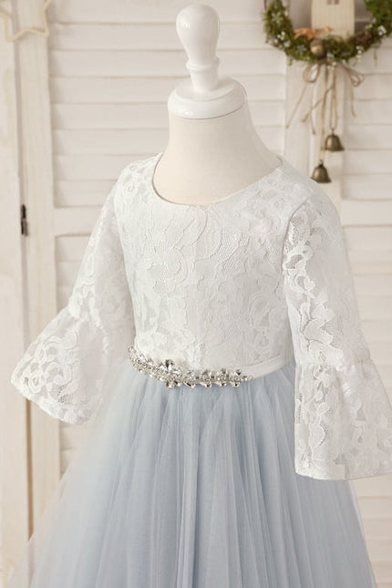 Robe Midi Tulle Bleu Clair - gallery 4