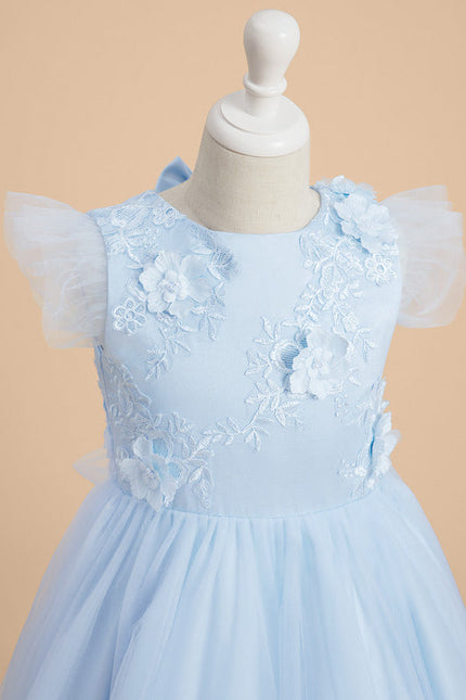 Robe Midi Tulle Bleu Pâle - gallery 4