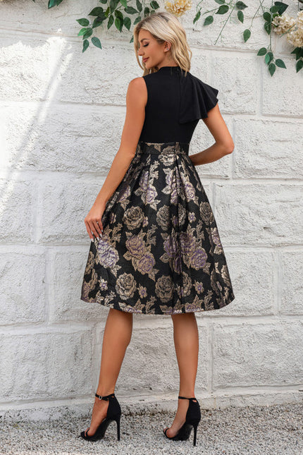 Robe Midi Trapèze Satinée - gallery 4