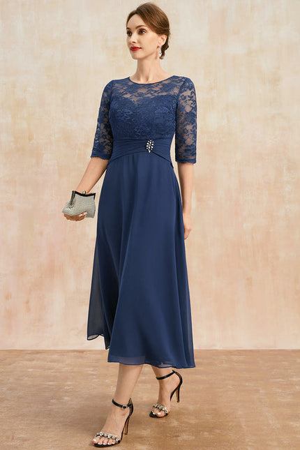 Robe Midi Mère Mariée Dentelle - gallery 4