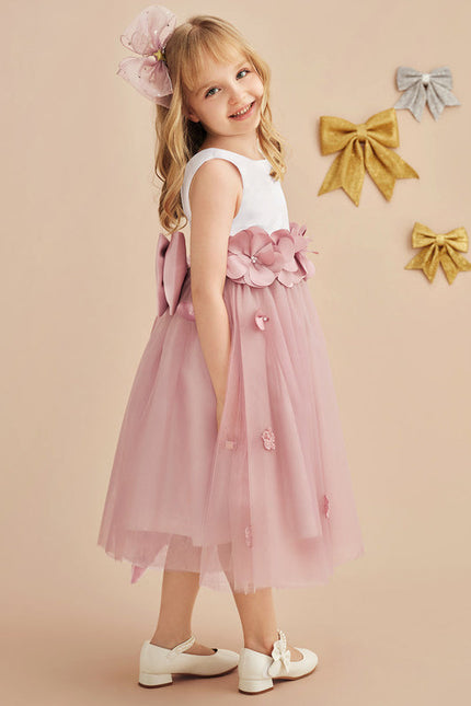 Robe Midi Fleur De Satin - gallery 5