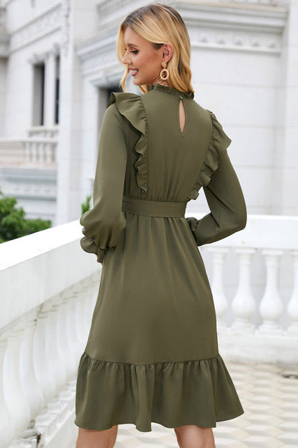 Robe Midi Trapèze Kaki - gallery 5