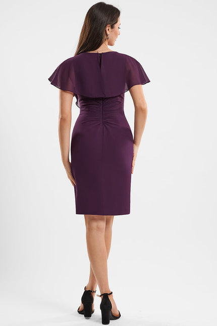 Robe Midi Violette Volantée - gallery 3