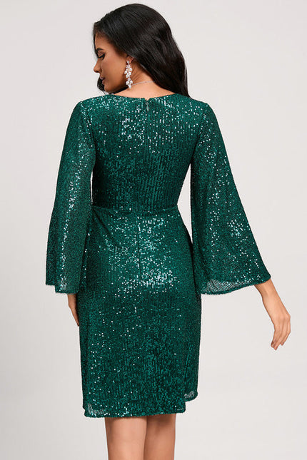 Robe Midi Émeraude Pailletée - gallery 3