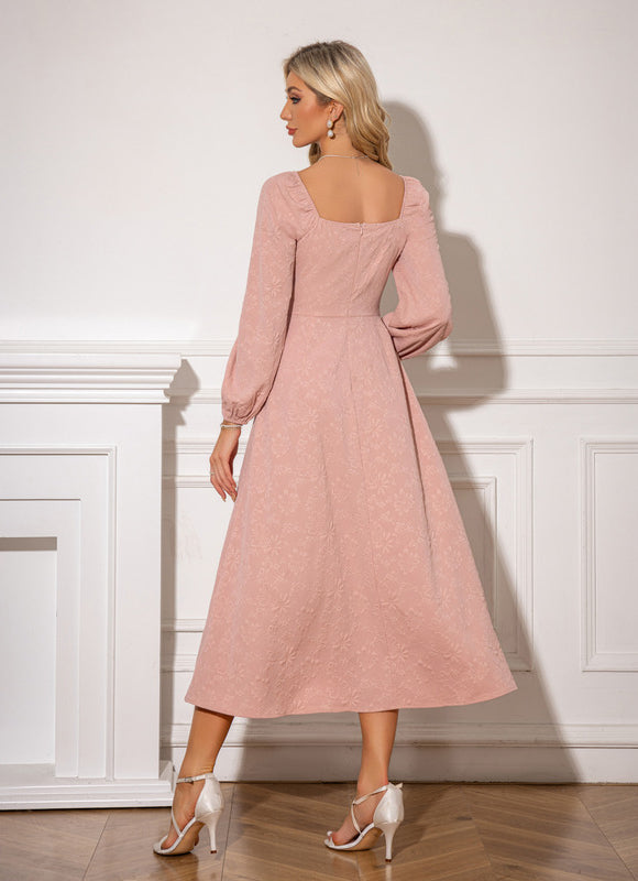 Robe Midi Midi Rose Douce - gallery 2