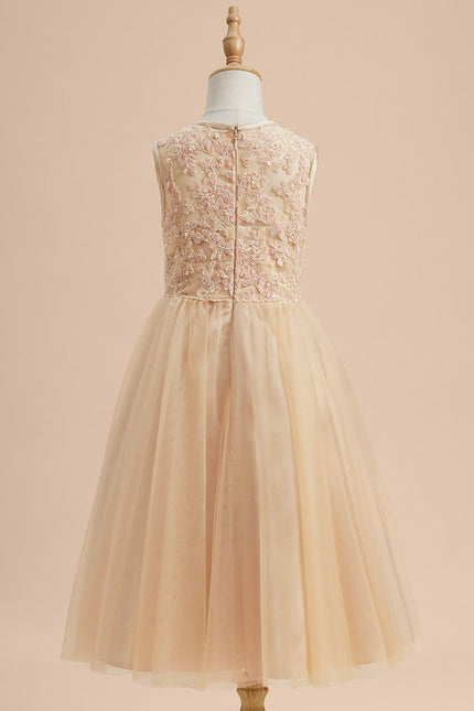 Robe Midi Fête Écrue - gallery 5