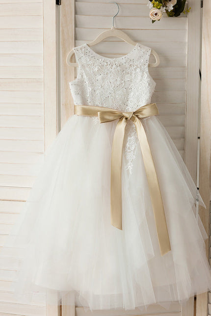 Robe Midi Tulle Ivoire