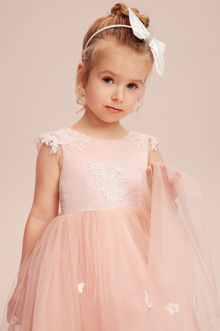 Robe Midi Enfant Rose Poudré - gallery 8