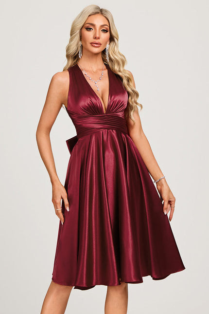 Robe Midi Élégance Satinée - gallery 2