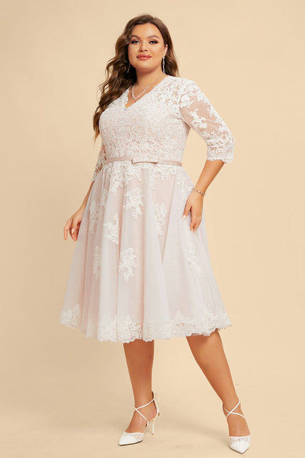 Robe Midi Écrue Élégante - gallery 8