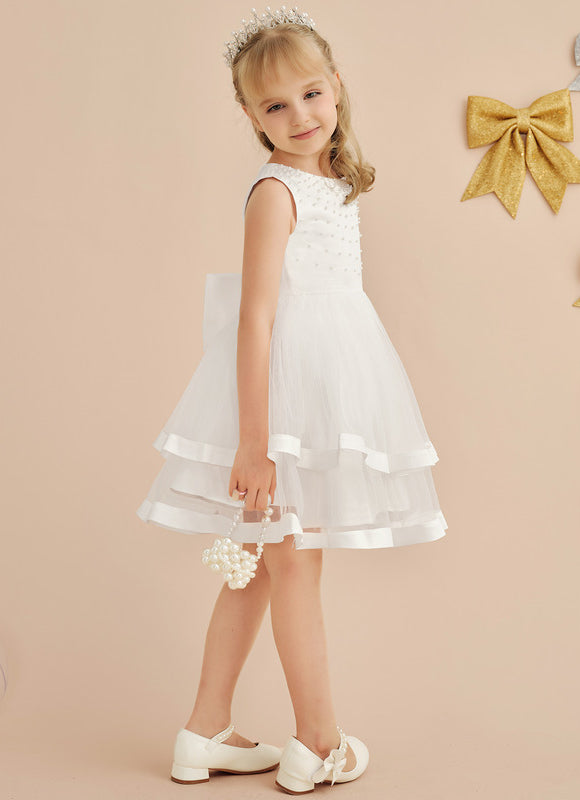Robe Midi Enfant Satinée - gallery 1