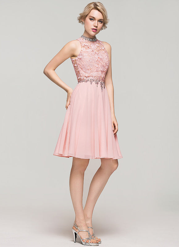 Robe Midi Rose Paillettes - gallery 6
