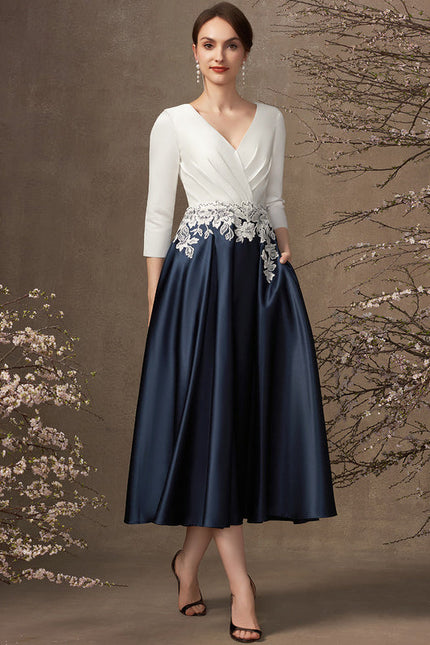 Robe Midi Mère Satinée - gallery 1