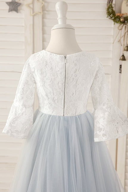 Robe Midi Tulle Bleu Clair - gallery 2