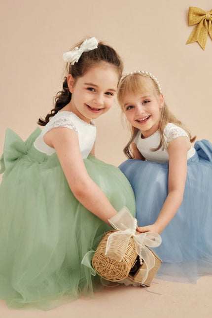 Robe Midi Tulle Bleu Céleste - gallery 6