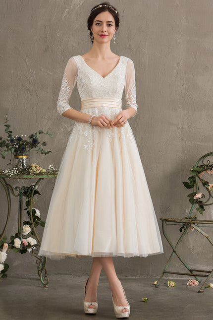 Robe Midi Élégance Crème - gallery 2