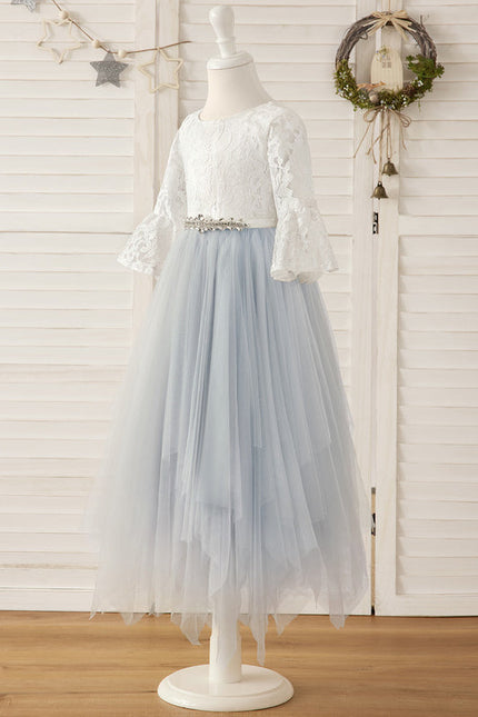 Robe Midi Tulle Bleu Clair - gallery 3