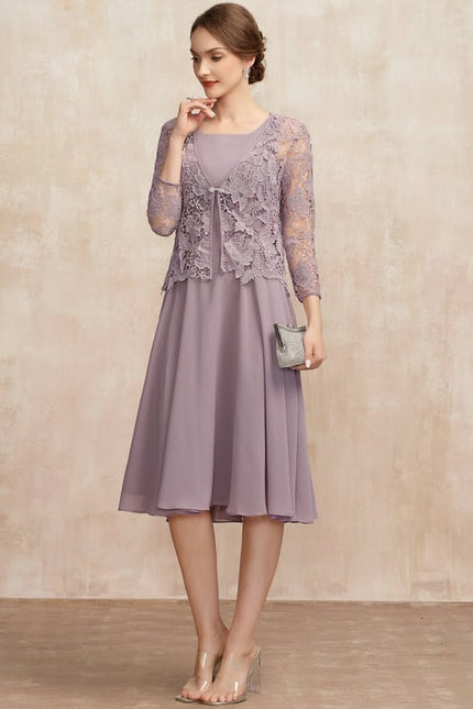 Robe Midi Vêtement Élégant Lavande - gallery 2