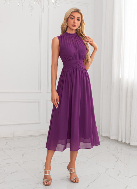 Robe Midi Violette - gallery 1