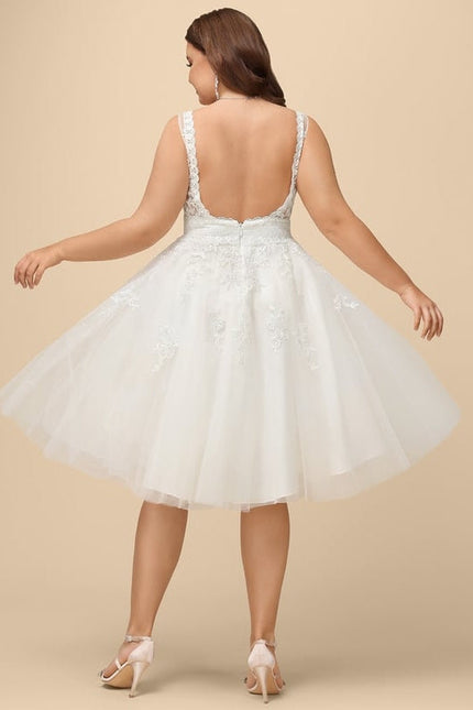 Robe Midi Tulle Écrue - gallery 9