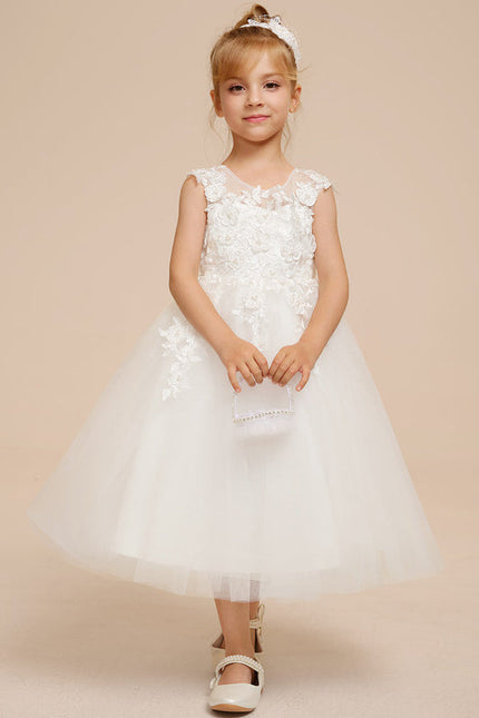 Robe Midi Enfant Évasée Tulle - gallery 3