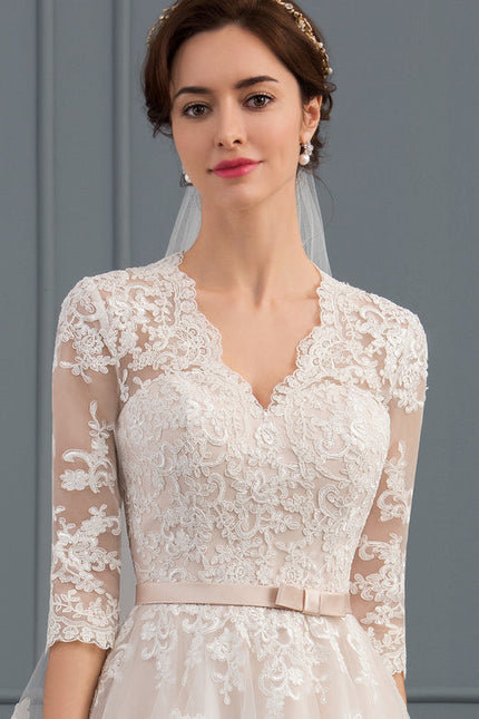 Robe Midi Écrue Élégante - gallery 3