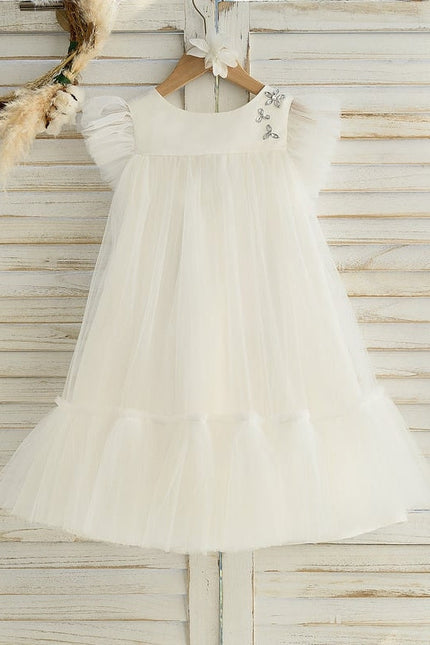 Robe Midi Enfant Tulle Satiné
