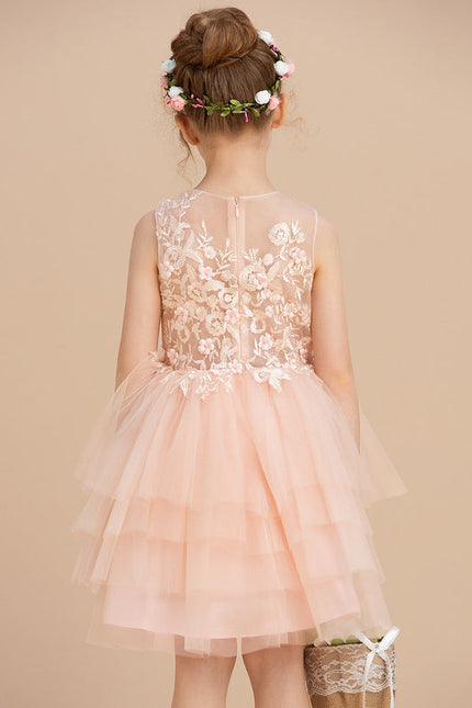 Robe Midi Tulle Pêche - gallery 2