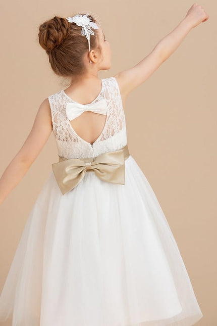 Robe Midi Écru Enfant - gallery 1