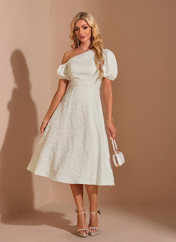 Robe Midi Chandelle Épure - gallery 5