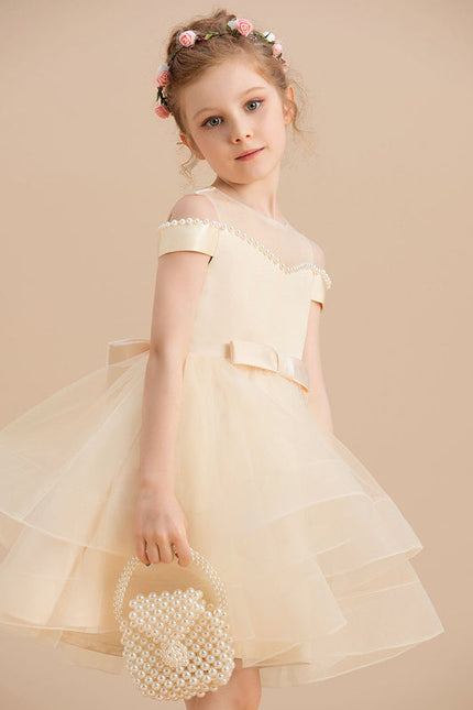 Robe Midi Enfant Satinée - gallery 4