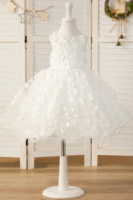 Robe Midi En Tulle Fleuri - gallery 2