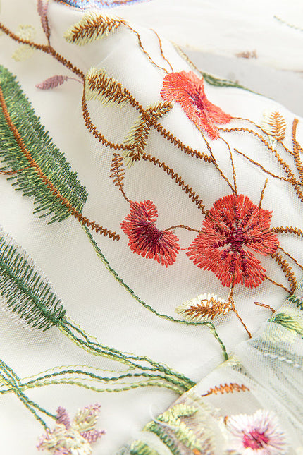 Robe Midi Fleurs Éclairées - gallery 4