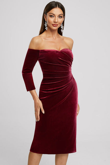 Robe Midi Velours Éclatant - gallery 2