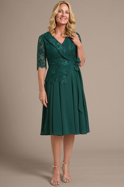 Robe Midi Vert Emeraude - gallery 2