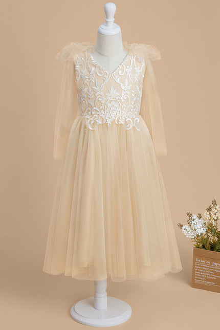 Robe Midi Tulle Beige