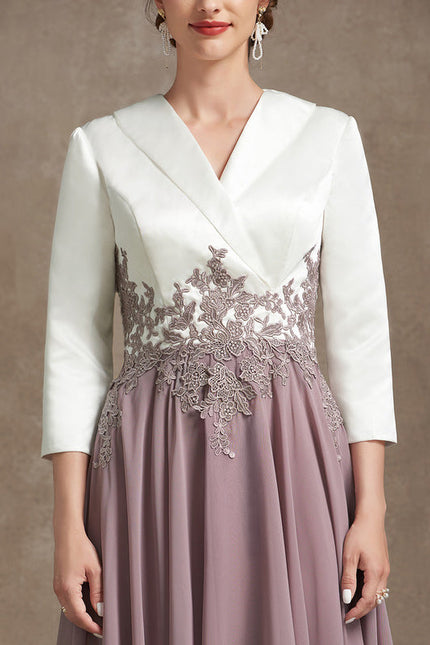 Robe Midi Élégante Lavande - gallery 1