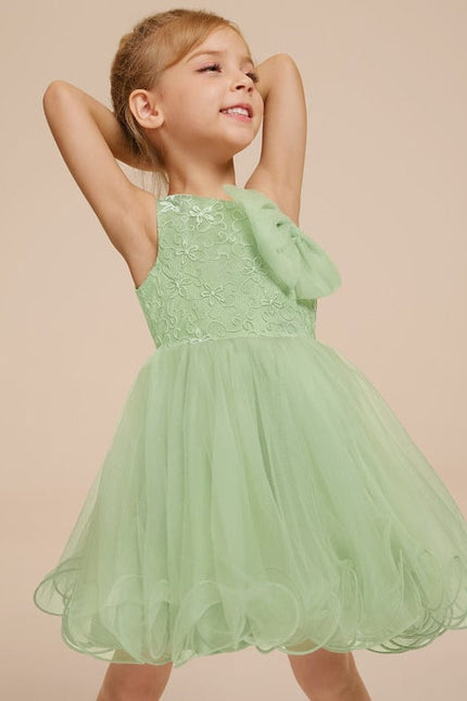 Robe Midi Tulle Verte - gallery 3