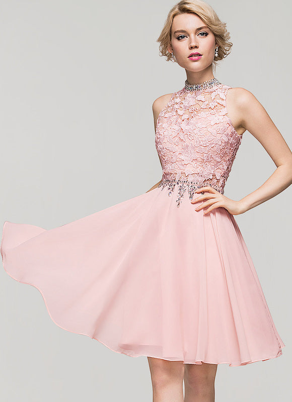 Robe Midi Rose Paillettes