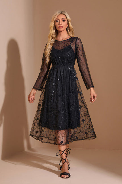Robe Midi Tulle Brodée - gallery 5