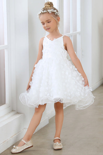 Robe Midi En Tulle Fleuri - gallery 1