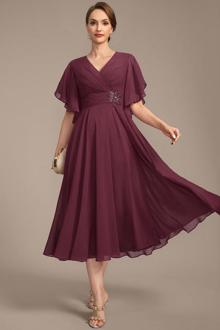 Robe Midi Mère Élégante