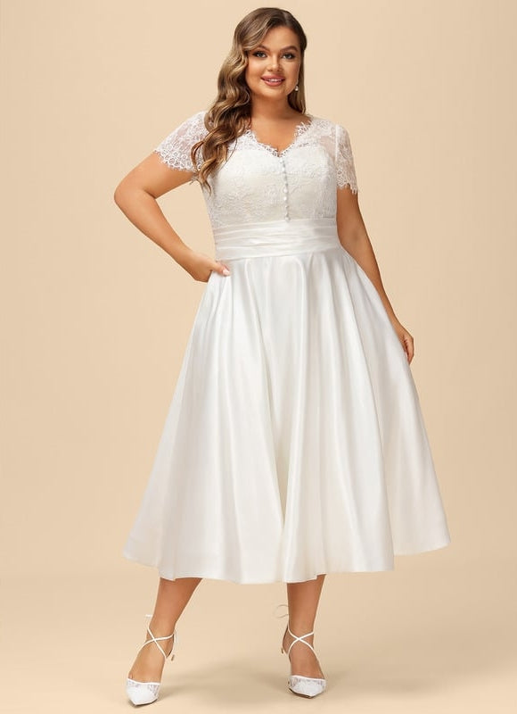 Robe Midi Éclat De Satin - gallery 6