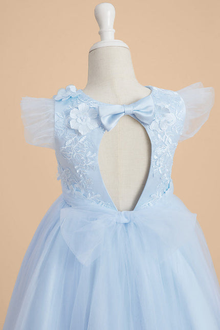 Robe Midi Tulle Bleu Pâle - gallery 1